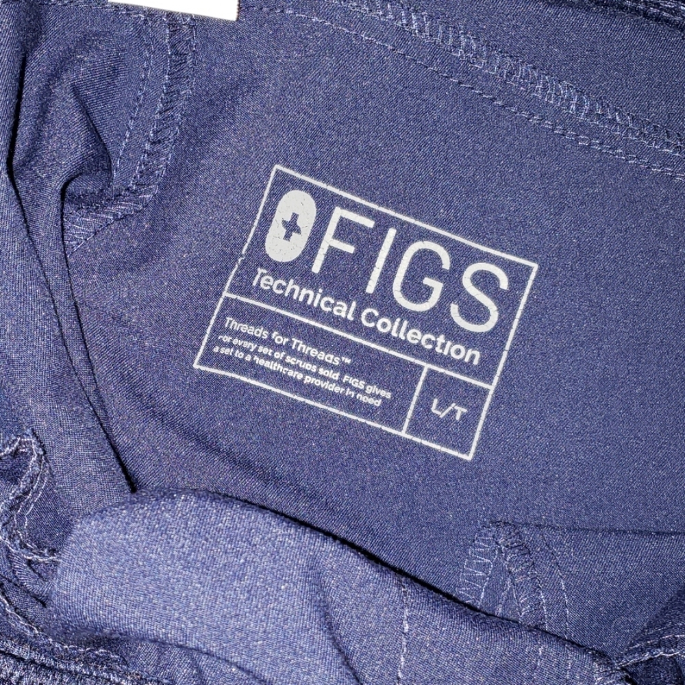 Figs Kade Tall Length Navy Scrub Pants.